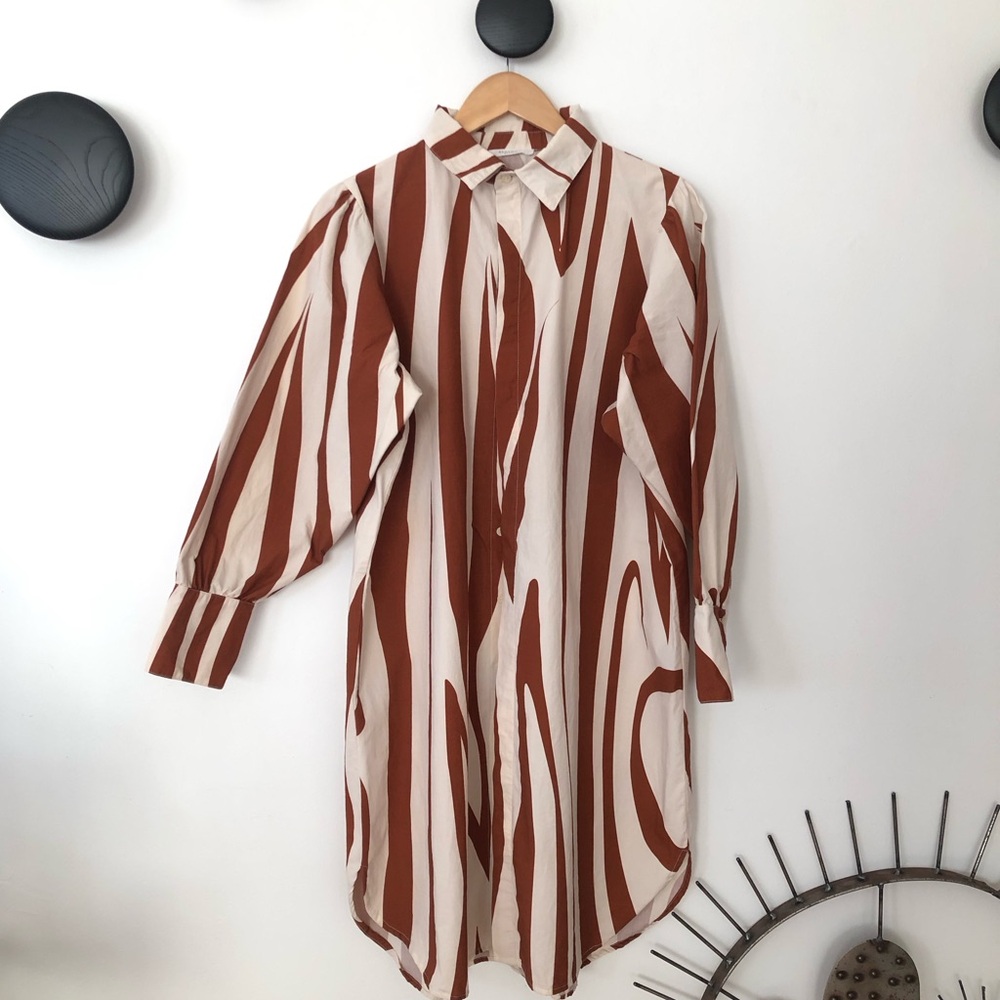Beaumont Organic wood print dress!